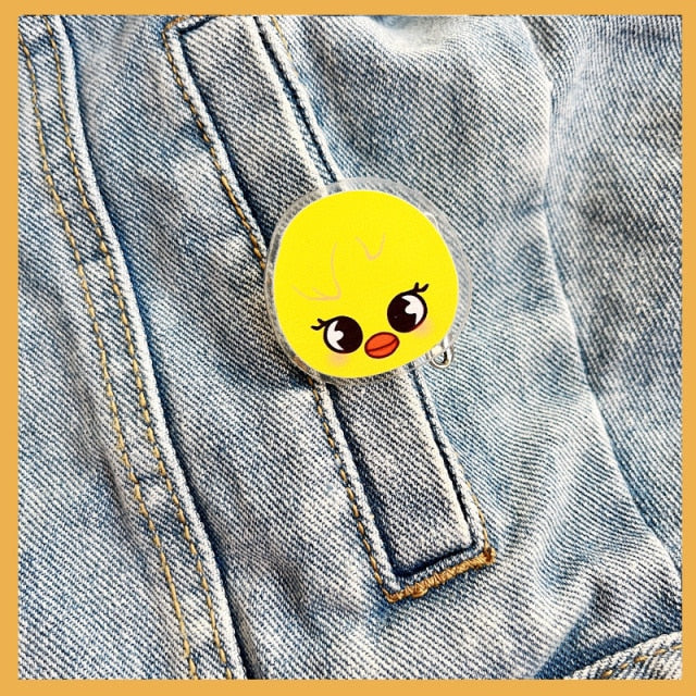 KPOP Stray Kids Skzoo Cartoon Acrylic PP Clip Pendant Jewelry K-POP StrayKids Student Gifts