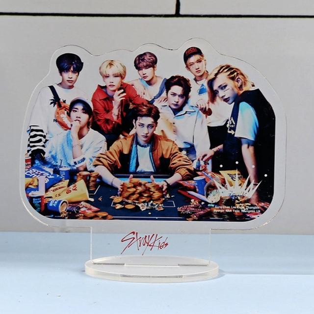 KPOP Stray Kids TWICE ITZY GOT7 Acrylic Stand For Fans Figure Model Toys Desktop Plate Base Standing Decoration