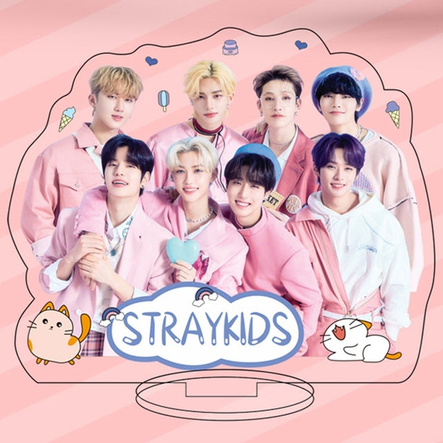 KPOP Stray Kids TWICE ITZY GOT7 Acrylic Stand For Fans Figure Model Toys Desktop Plate Base Standing Decoration
