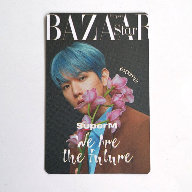 KPOP SuperM  BAZAAR Double Sides We are The Future LOMO Card Photocard