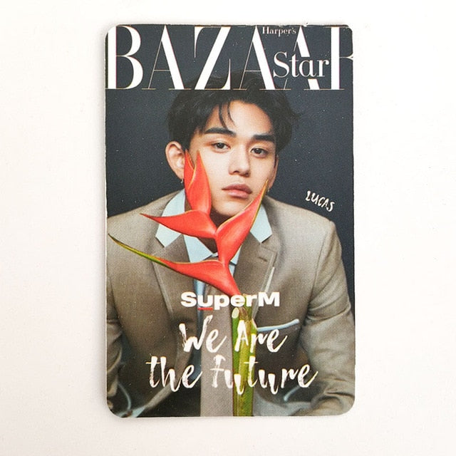 KPOP SuperM  BAZAAR Double Sides We are The Future LOMO Card Photocard