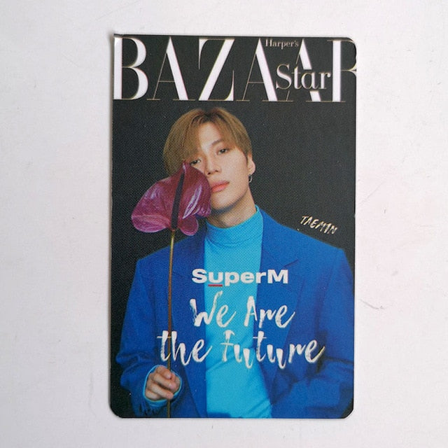 KPOP SuperM  BAZAAR Double Sides We are The Future LOMO Card Photocard