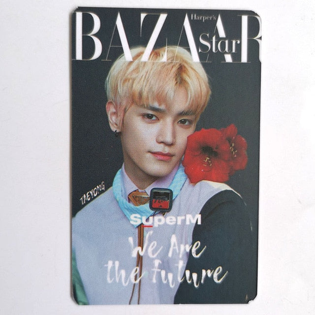 KPOP SuperM  BAZAAR Double Sides We are The Future LOMO Card Photocard
