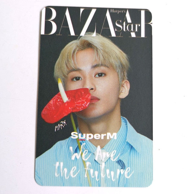 KPOP SuperM  BAZAAR Double Sides We are The Future LOMO Card Photocard