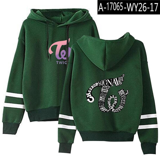 KPOP TWICE Hoodies Men Women Long Sleeve Pullover Sweatshirt