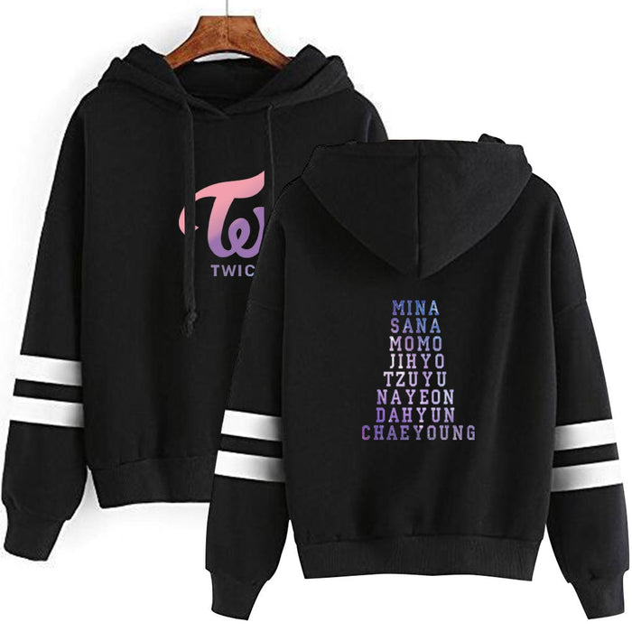 KPOP TWICE Hoodies Men Women Long Sleeve Pullover Sweatshirt