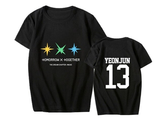 KPOP TXT T Shirt Women Tshirt Tee Shirt Femme Clothes TAEHYUN BEOMGYU Yeonjun TAEHYUN Merchandise Plus Size 4XL