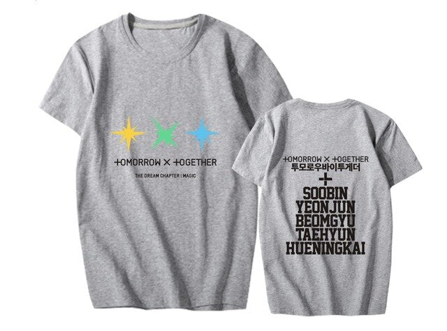 KPOP TXT T Shirt Women Tshirt Tee Shirt Femme Clothes TAEHYUN BEOMGYU Yeonjun TAEHYUN Merchandise Plus Size 4XL
