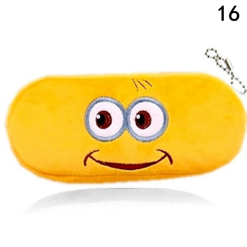 Kawaii Cartoon Pencil Case Plush Cute Handle Pencilcase School Supplies Pencil Bag for Boy Girl Stationery Pouch