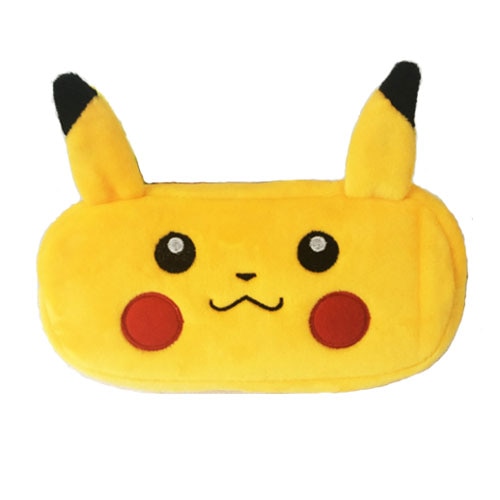 Kawaii Cartoon Pencil Case Plush Cute Handle Pencilcase School Supplies Pencil Bag for Boy Girl Stationery Pouch