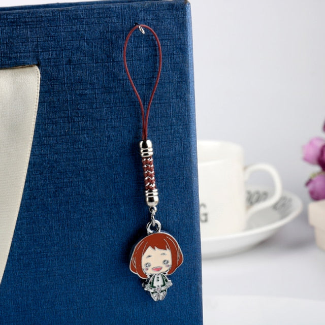 Keychain Jewelry My Hero Academia Cartoon Figure Keychains Anime Keyring Handbag Keyrings Kid Toy Pendant Phone Straps For Women