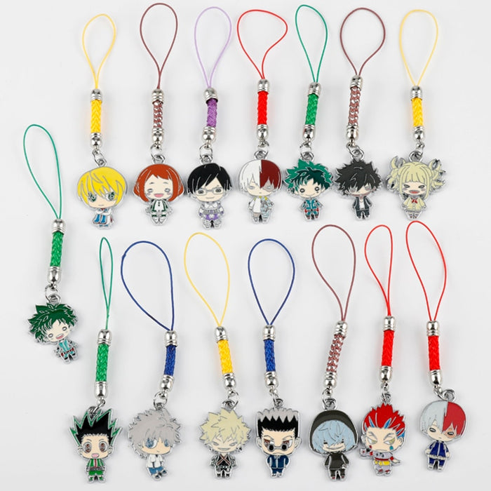 Keychain Jewelry My Hero Academia Cartoon Figure Keychains Anime Keyring Handbag Keyrings Kid Toy Pendant Phone Straps For Women