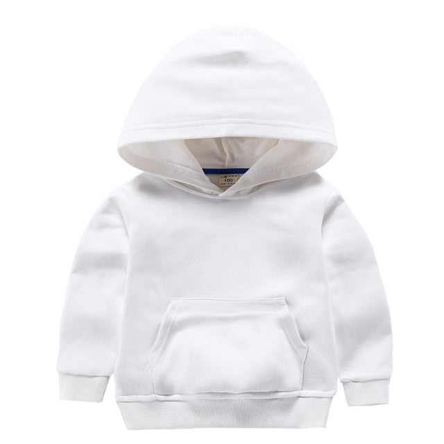 Kids Girls Boys Outerwear White Red Yellow Black Grey Hooded Children Toddler Sweatshirt Kids  Tops for 2-8 Years - Kpopshop