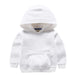Kids Girls Boys Outerwear White Red Yellow Black Grey Hooded Children Toddler Sweatshirt Kids  Tops for 2-8 Years - Kpopshop