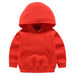Kids Girls Boys Outerwear White Red Yellow Black Grey Hooded Children Toddler Sweatshirt Kids  Tops for 2-8 Years - Kpopshop