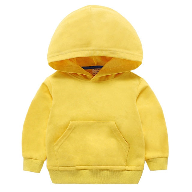 Kids Girls Boys Outerwear White Red Yellow Black Grey Hooded Children Toddler Sweatshirt Kids  Tops for 2-8 Years - Kpopshop