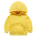 Kids Girls Boys Outerwear White Red Yellow Black Grey Hooded Children Toddler Sweatshirt Kids  Tops for 2-8 Years - Kpopshop