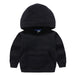 Kids Girls Boys Outerwear White Red Yellow Black Grey Hooded Children Toddler Sweatshirt Kids  Tops for 2-8 Years - Kpopshop