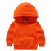 Kids Girls Boys Outerwear White Red Yellow Black Grey Hooded Children Toddler Sweatshirt Kids  Tops for 2-8 Years - Kpopshop
