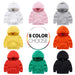 Kids Girls Boys Outerwear White Red Yellow Black Grey Hooded Children Toddler Sweatshirt Kids  Tops for 2-8 Years - Kpopshop