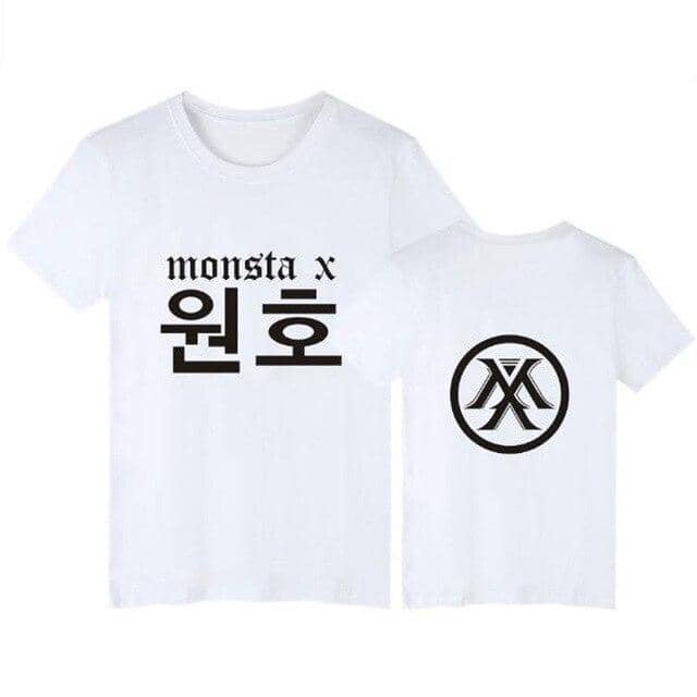 Kpop Newest Korean KPOP Monsta X T Shirt For Women Men WONHO YOOKIHYUN I.M JOOHEON HYUNGWON Short Sleeve Cotton T-Shirt Tees Couple Clothes that you'll fall in love with. At an affordable price at KPOPSHOP, We sell a variety of Korean KPOP Monsta X T Shirt For Women Men WONHO YOOKIHYUN I.M JOOHEON HYUNGWON Short Sleeve Cotton T-Shirt Tees Couple Clothes with Free Shipping.