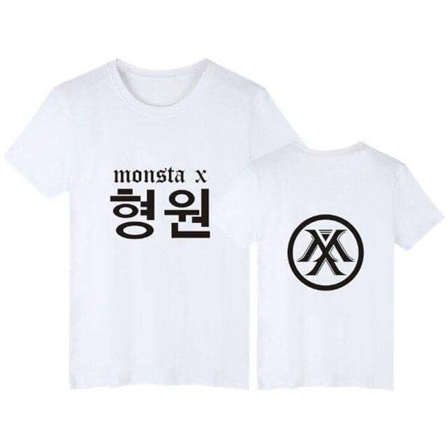 Kpop Newest Korean KPOP Monsta X T Shirt For Women Men WONHO YOOKIHYUN I.M JOOHEON HYUNGWON Short Sleeve Cotton T-Shirt Tees Couple Clothes that you'll fall in love with. At an affordable price at KPOPSHOP, We sell a variety of Korean KPOP Monsta X T Shirt For Women Men WONHO YOOKIHYUN I.M JOOHEON HYUNGWON Short Sleeve Cotton T-Shirt Tees Couple Clothes with Free Shipping.