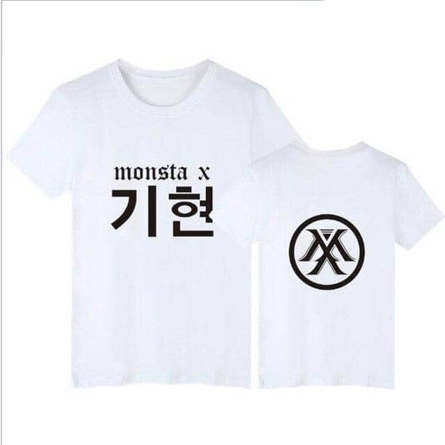 Kpop Newest Korean KPOP Monsta X T Shirt For Women Men WONHO YOOKIHYUN I.M JOOHEON HYUNGWON Short Sleeve Cotton T-Shirt Tees Couple Clothes that you'll fall in love with. At an affordable price at KPOPSHOP, We sell a variety of Korean KPOP Monsta X T Shirt For Women Men WONHO YOOKIHYUN I.M JOOHEON HYUNGWON Short Sleeve Cotton T-Shirt Tees Couple Clothes with Free Shipping.