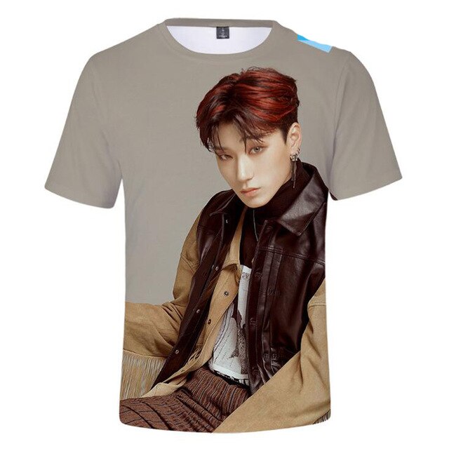Korean Kpop ATEEZ 3D Women Women O-neck Funny Hipster Graphic Tees K-POP - Kpopshop