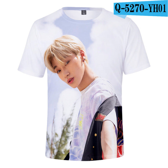 Korean Kpop ATEEZ 3D Women Women O-neck Funny Hipster Graphic Tees K-POP - Kpopshop