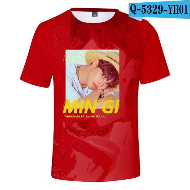 Korean Kpop ATEEZ 3D Women Women O-neck Funny Hipster Graphic Tees K-POP - Kpopshop