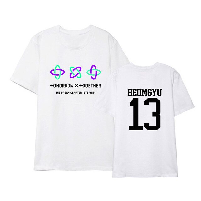 Korean Kpop TXT The Dream Chapter STAR Album Shirts Hip Hop K-pop Clothes Hip Hop Tshirt Summer Tops Short Sleeve Tee Shirts