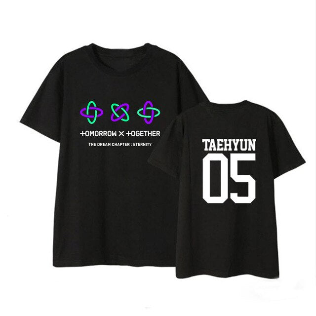 Korean Kpop TXT The Dream Chapter STAR Album Shirts Hip Hop K-pop Clothes Hip Hop Tshirt Summer Tops Short Sleeve Tee Shirts