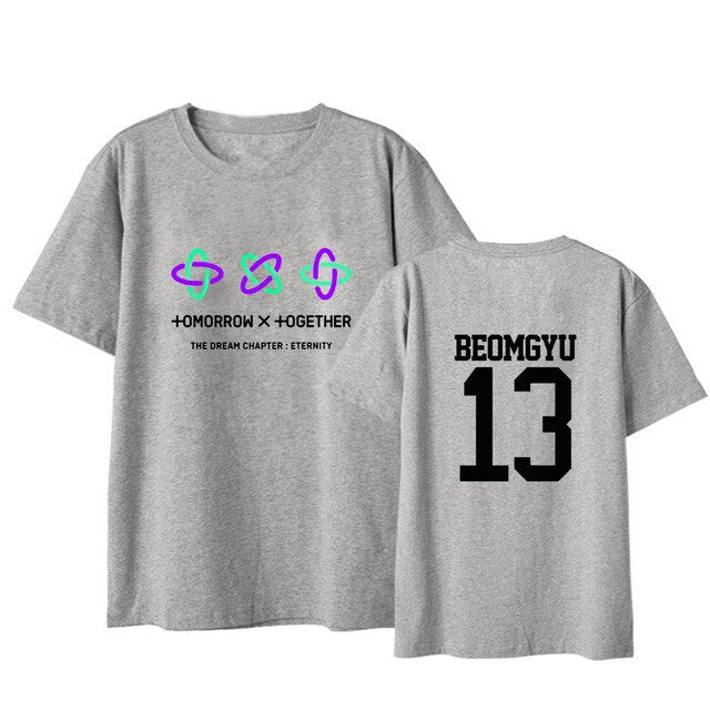 Korean Kpop TXT The Dream Chapter STAR Album Shirts Hip Hop K-pop Clothes Hip Hop Tshirt Summer Tops Short Sleeve Tee Shirts