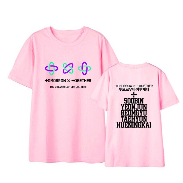 Korean Kpop TXT The Dream Chapter STAR Album Shirts Hip Hop K-pop Clothes Hip Hop Tshirt Summer Tops Short Sleeve Tee Shirts