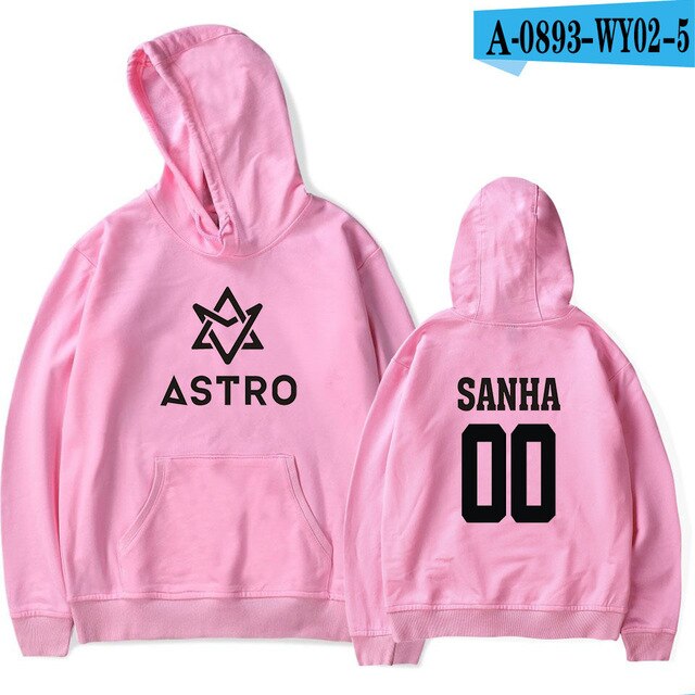 Kpop ASTRO STAR Group Printed Hoodies Moletom Harajuku Sweatshirt Casual Pullover Hoodie Streetwear Jacket Men/Women Clothing