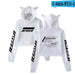 Kpop ATEEZ Cat Crop TopSweaSexy  Hongjoong Seonghwa Yunho Yeosang San Mingi Wooyoung Jongho - Kpopshop