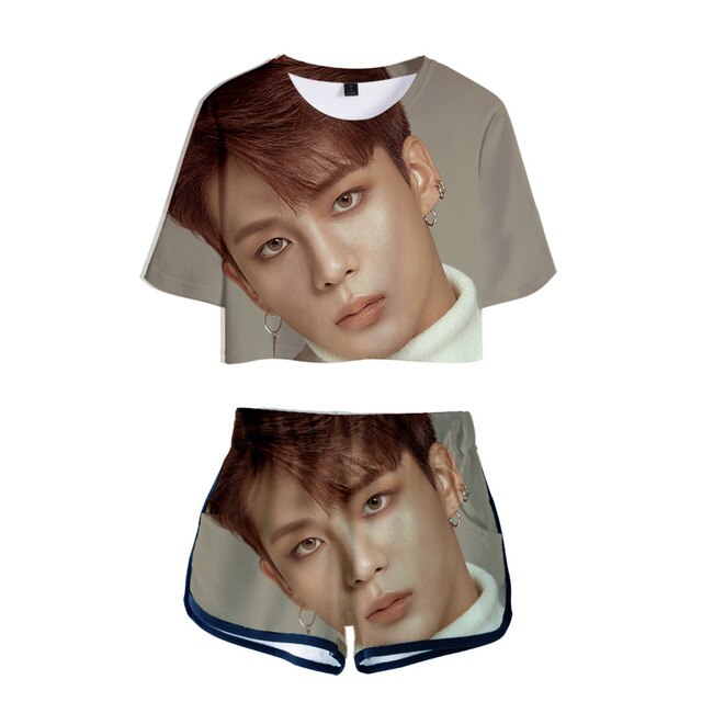Kpop ATEEZ Idol Photo Gym  Shorts  Hongjoong Seonghwa Yunho Yeosang San Mingi Wooyoung Jongho - Kpopshop