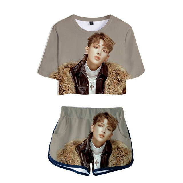 Kpop ATEEZ Idol Photo Gym  Shorts  Hongjoong Seonghwa Yunho Yeosang San Mingi Wooyoung Jongho - Kpopshop
