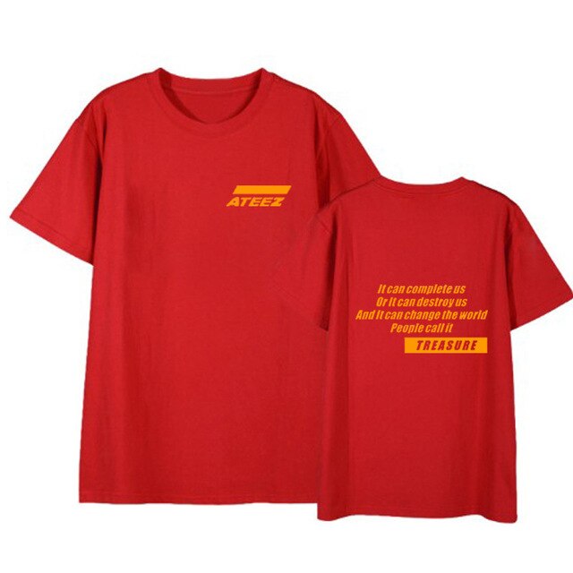 Kpop ATEEZ Korean Team Album Shirts Loose Tops T-shirt DX909 - Kpopshop