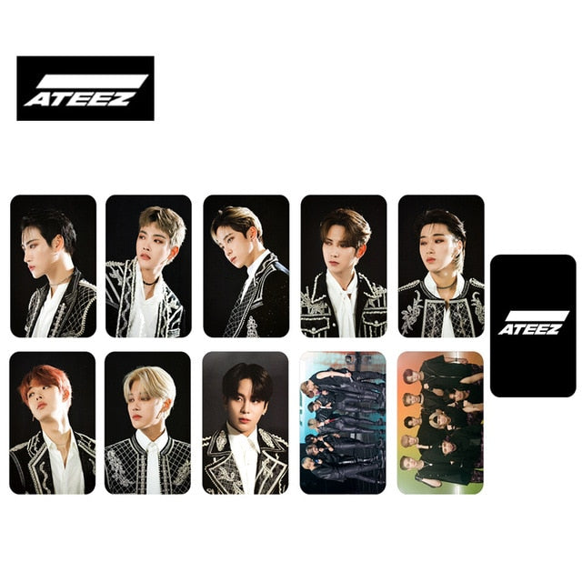 Kpop ATEEZ Photocard Album Series Double Side HD photo Round corner Photo Card High quality