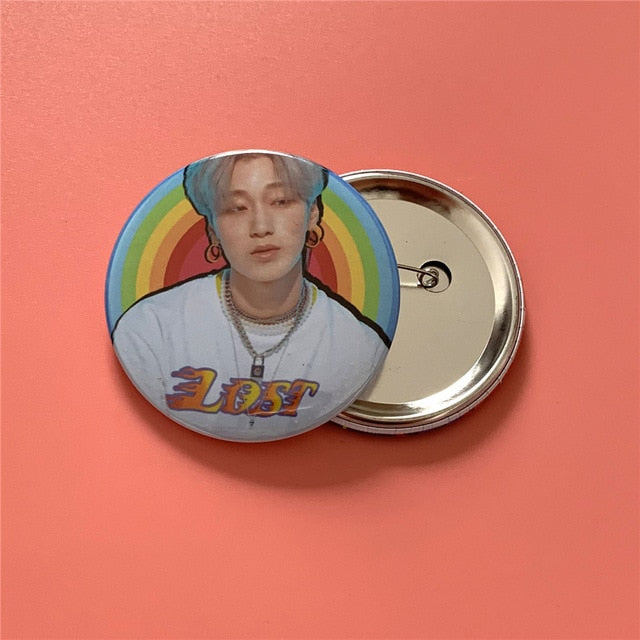 Kpop ATEEZ badge 58mm brooch for fans collection