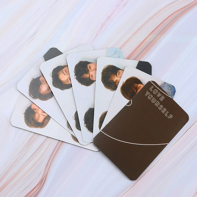 Kpop Album Photo Card Bangtan Boys Collection Photocard Self Made Paper Cards Lomo Cards Self Fan Gift
