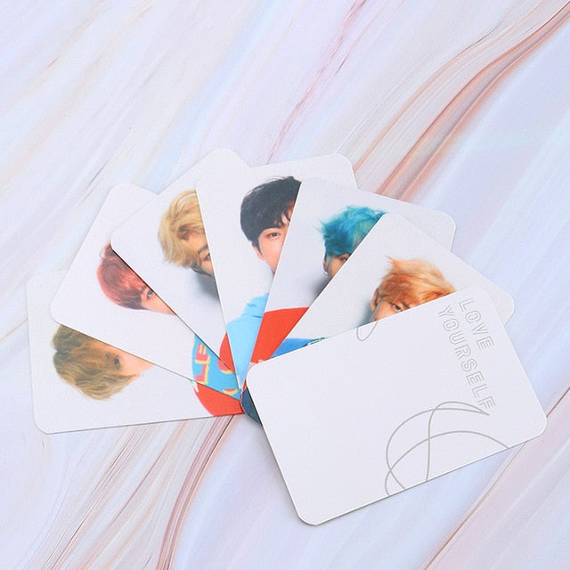 Kpop Album Photo Card Bangtan Boys Collection Photocard Self Made Paper Cards Lomo Cards Self Fan Gift