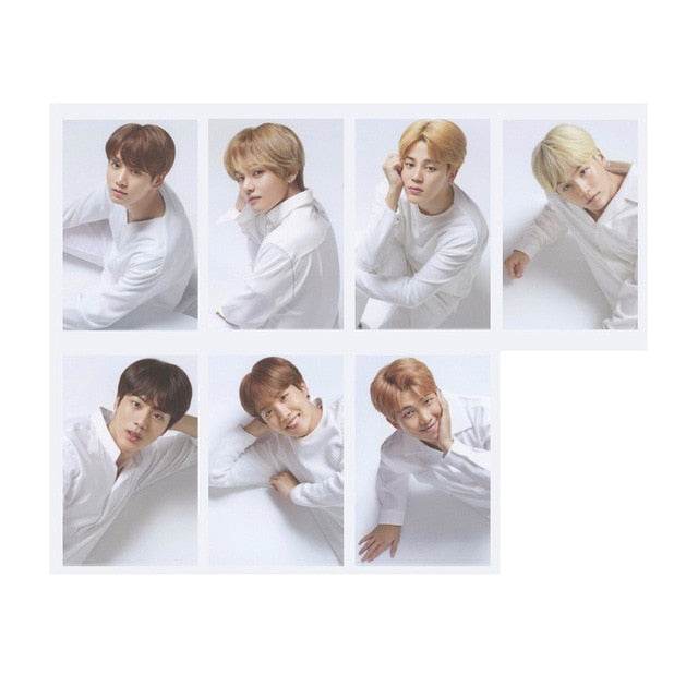 Kpop Album Photo Card Bangtan Boys Collection Photocard Self Made Paper Cards Lomo Cards Self Fan Gift