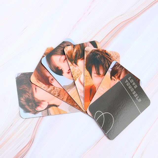 Kpop Album Photo Card Bangtan Boys Collection Photocard Self Made Paper Cards Lomo Cards Self Fan Gift