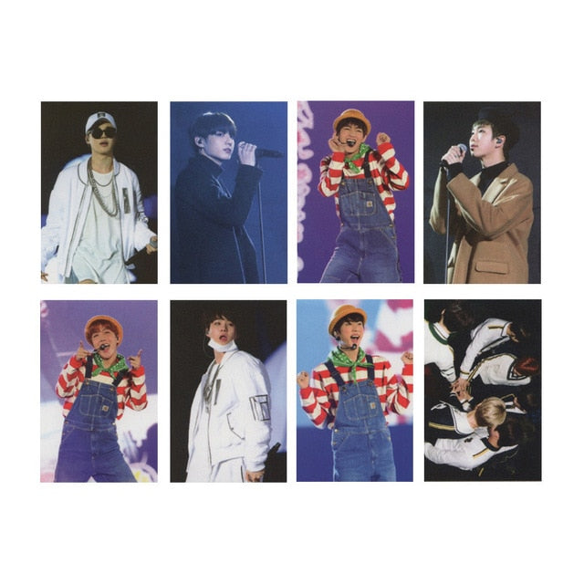 Kpop Album Photo Card Bangtan Boys Collection Photocard Self Made Paper Cards Lomo Cards Self Fan Gift