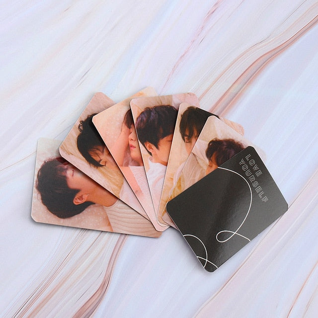 Kpop Album Photo Card Bangtan Boys Collection Photocard Self Made Paper Cards Lomo Cards Self Fan Gift