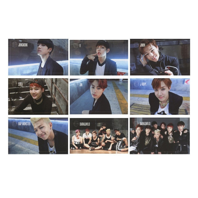 Kpop Album Photo Card Bangtan Boys Collection Photocard Self Made Paper Cards Lomo Cards Self Fan Gift
