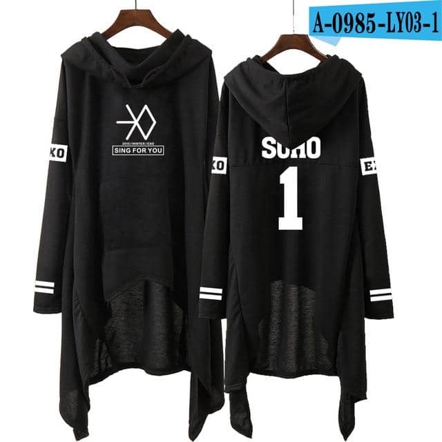Kpop Newest Kpop EXO New Fashion Korean EXO DO LAY SE HUN KAI SING FOR YOU EXO Hoodies Long skirt women Harajuku Sweatshirts Girls Pullovers that you'll fall in love with. At an affordable price at KPOPSHOP, We sell a variety of Kpop EXO New Fashion Korean EXO DO LAY SE HUN KAI SING FOR YOU EXO Hoodies Long skirt women Harajuku Sweatshirts Girls Pullovers with Free Shipping.
