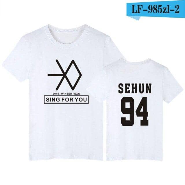 Kpop Newest Kpop EXO print summer T shirt unisex short sleeve Tshirt Female Clothing harajuku casual t-shirt women Tops Tumblr T shirts that you'll fall in love with. At an affordable price at KPOPSHOP, We sell a variety of Kpop EXO print summer T shirt unisex short sleeve Tshirt Female Clothing harajuku casual t-shirt women Tops Tumblr T shirts with Free Shipping.